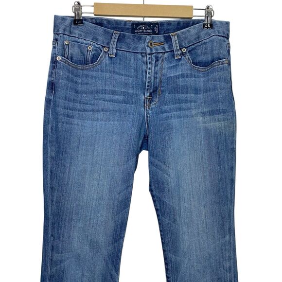 Lucky Brand Jeans Womens 12/31 (33x32) Sweet Straight Mid Rise Classic Y2K Denim - Picture 4 of 12